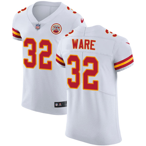 Nike Chiefs #32 Spencer Ware White Men's Stitched NFL Vapor Untouchable Elite Jersey